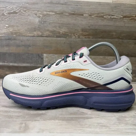 Brooks Ghost 15 Women's Size 8.5 B Blue Pink Running Shoes Sneakers 1203801B492 - Picture 2 of 11